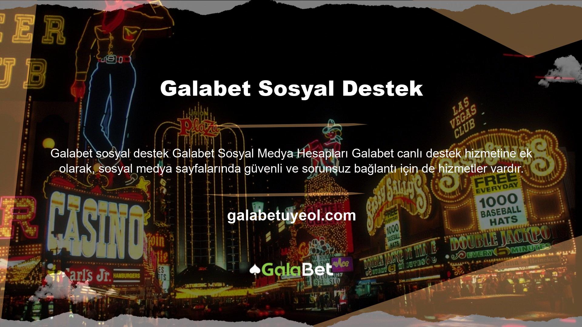 Galabet Telegram, Instagram ve Facebook gibi sosyal medya platformlarında ne yaptığını görebilirsiniz